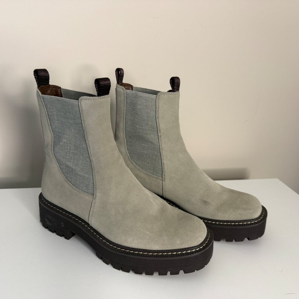 Sam Edelman Women's Laguna Chelsea Boots Mineral Green Size 8.5